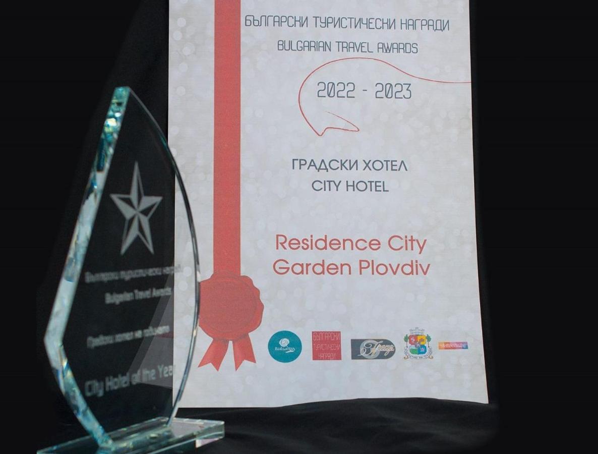 Residence City Garden - Certificate Of Excellence Top 10 Best Five-Stars City Hotels For 2024 Awarded By Htif Plovdiv Exteriér fotografie